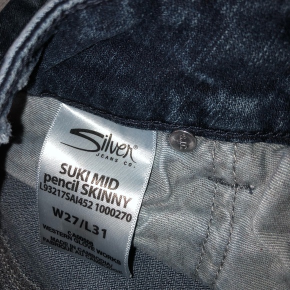 Silver jeans size 27/31 - Picture 2 of 3